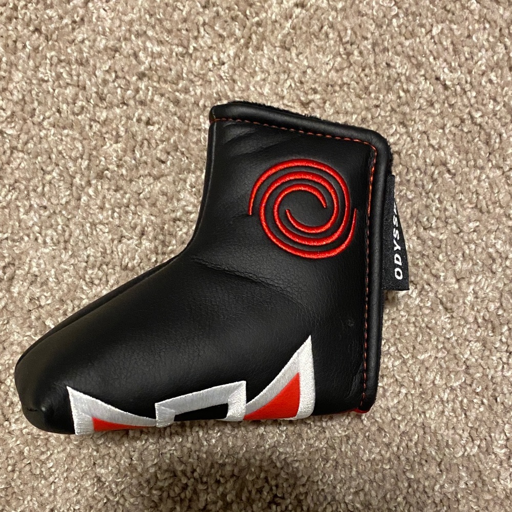 Odyssey Black and Red Putter Headcover